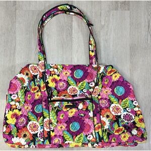 Vera Bradley XL Duffel Travel Bag Va Va Bloom Pattern Retired 21278-127 NWT